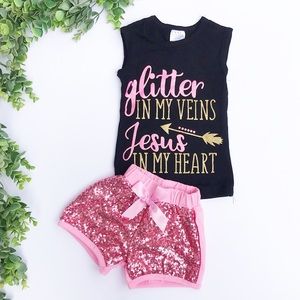 Glittery Toddler Outfit
